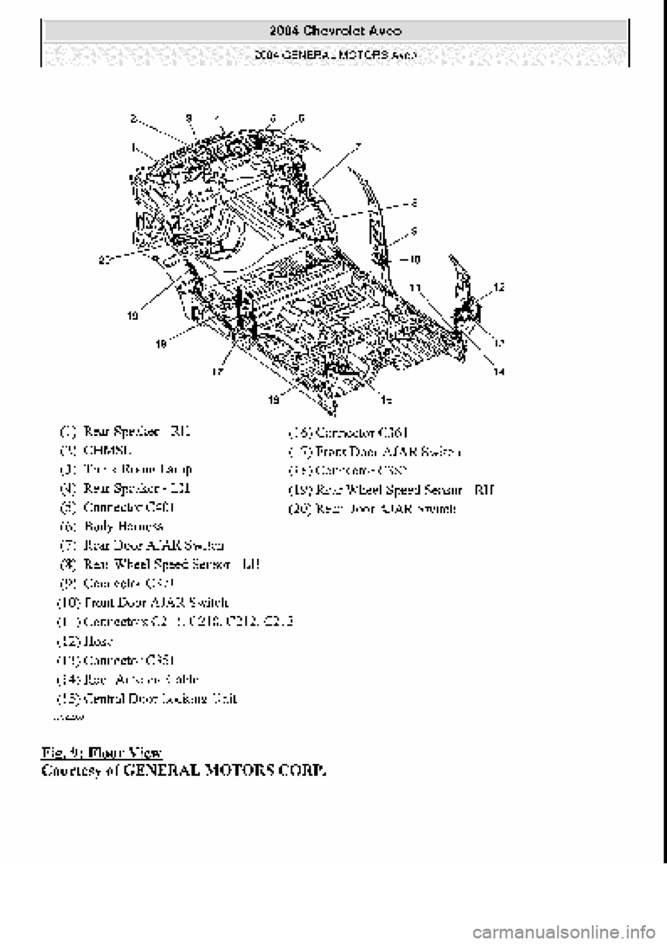 CHEVROLET AVEO 2002  Service Repair Manual 