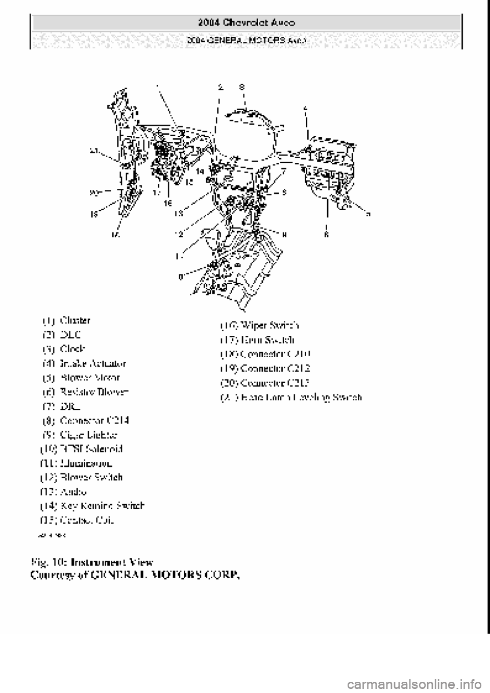 CHEVROLET AVEO 2002  Service Repair Manual 