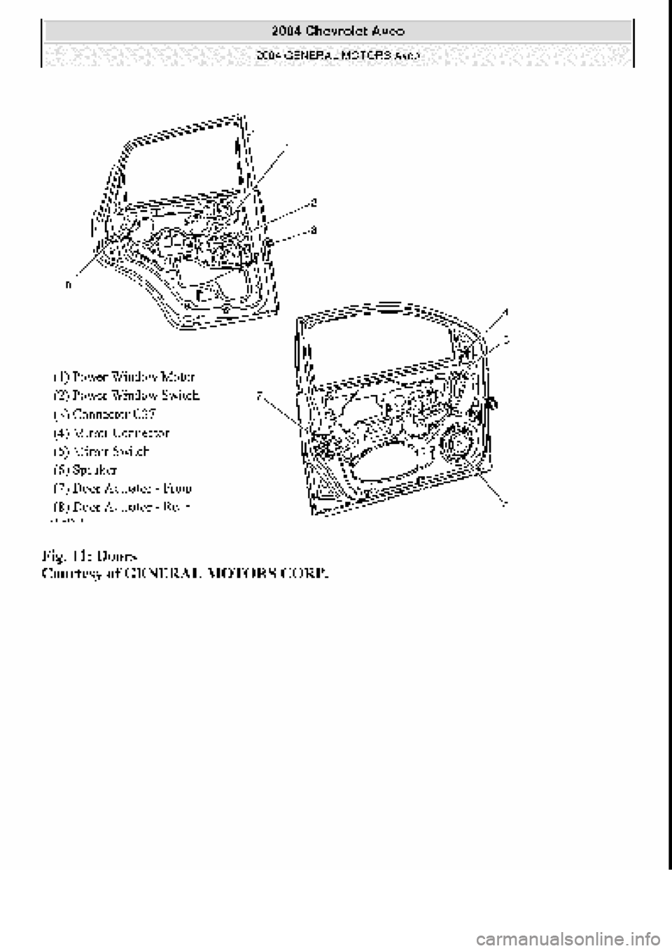 CHEVROLET AVEO 2002  Service Repair Manual 
