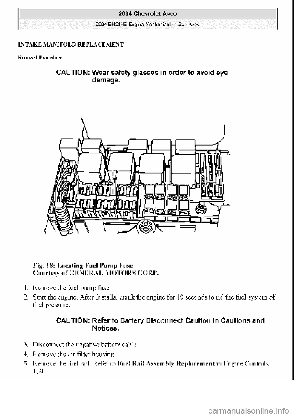 CHEVROLET AVEO 2002 Service Owners Guide CHEVROLET AVEO 2002 Service Owners Guide