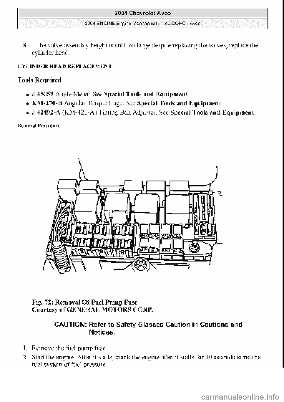 CHEVROLET AVEO 2002 Service Repair Manual CHEVROLET AVEO 2002 Service Repair Manual