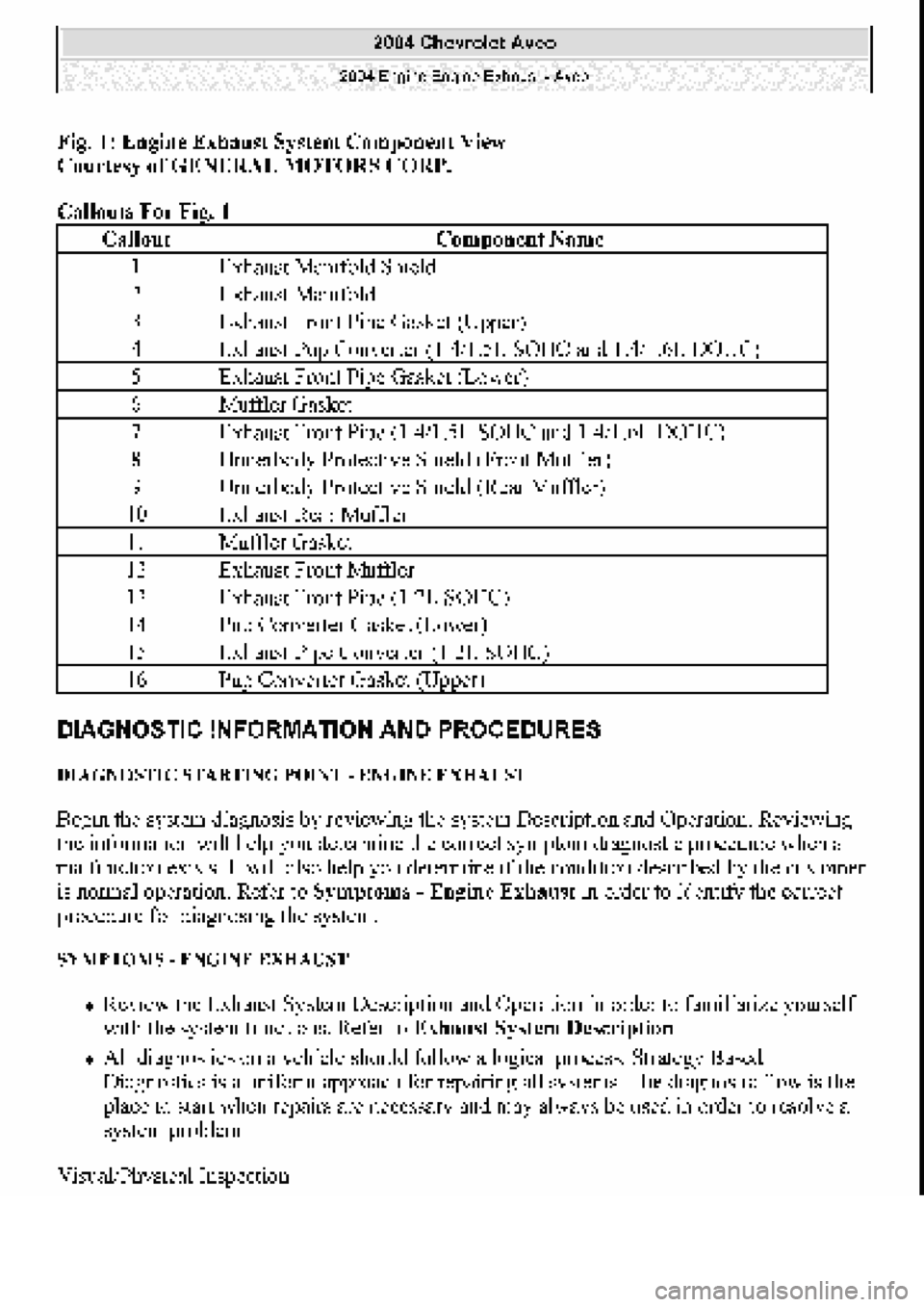 CHEVROLET AVEO 2002 Service Repair Manual CHEVROLET AVEO 2002 Service Repair Manual