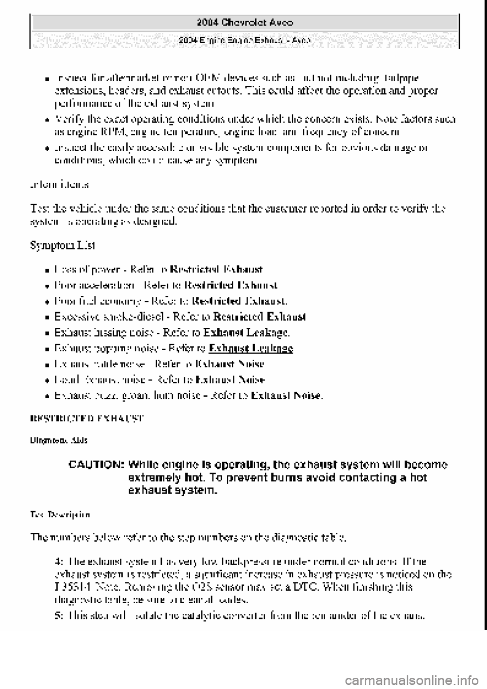 CHEVROLET AVEO 2002 Service Repair Manual CHEVROLET AVEO 2002 Service Repair Manual