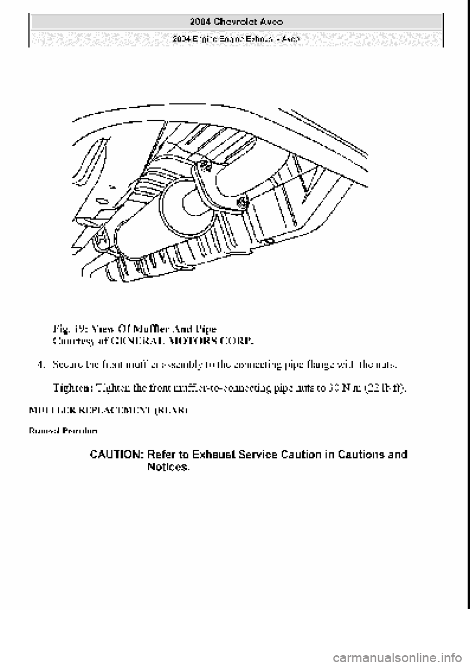 CHEVROLET AVEO 2002 Service Repair Manual CHEVROLET AVEO 2002 Service Repair Manual