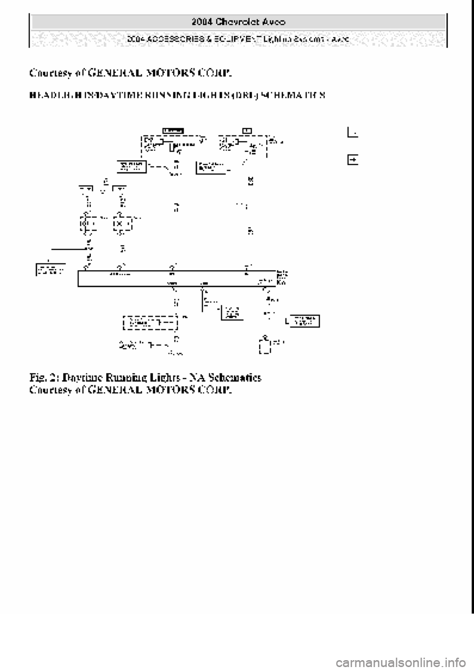 CHEVROLET AVEO 2002  Service Repair Manual 