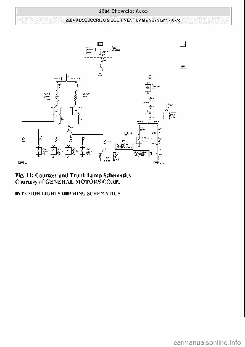 CHEVROLET AVEO 2002  Service Repair Manual 