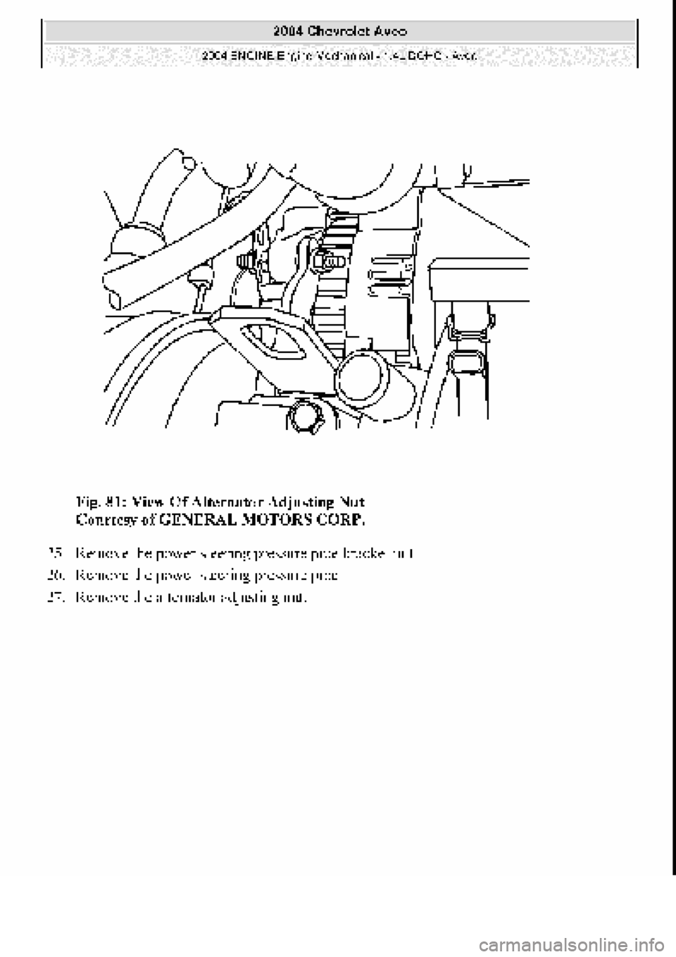 CHEVROLET AVEO 2002 Service Repair Manual CHEVROLET AVEO 2002 Service Repair Manual