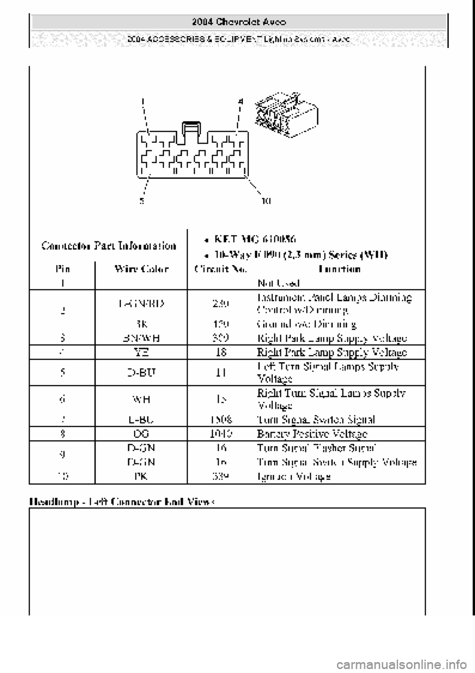 CHEVROLET AVEO 2002  Service Repair Manual 