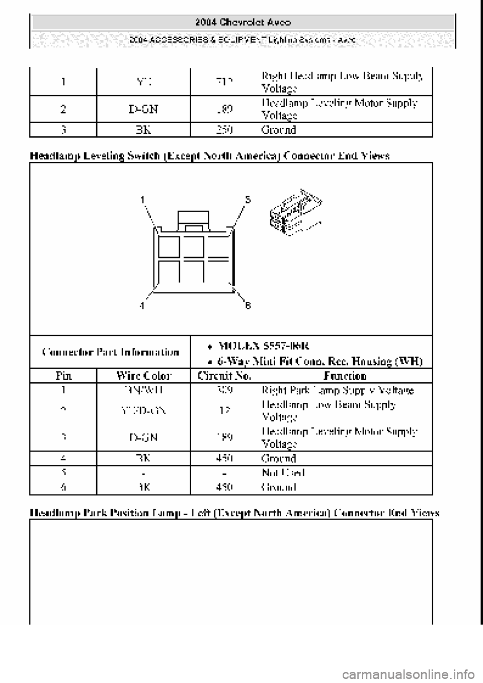 CHEVROLET AVEO 2002 Service Repair Manual CHEVROLET AVEO 2002 Service Repair Manual