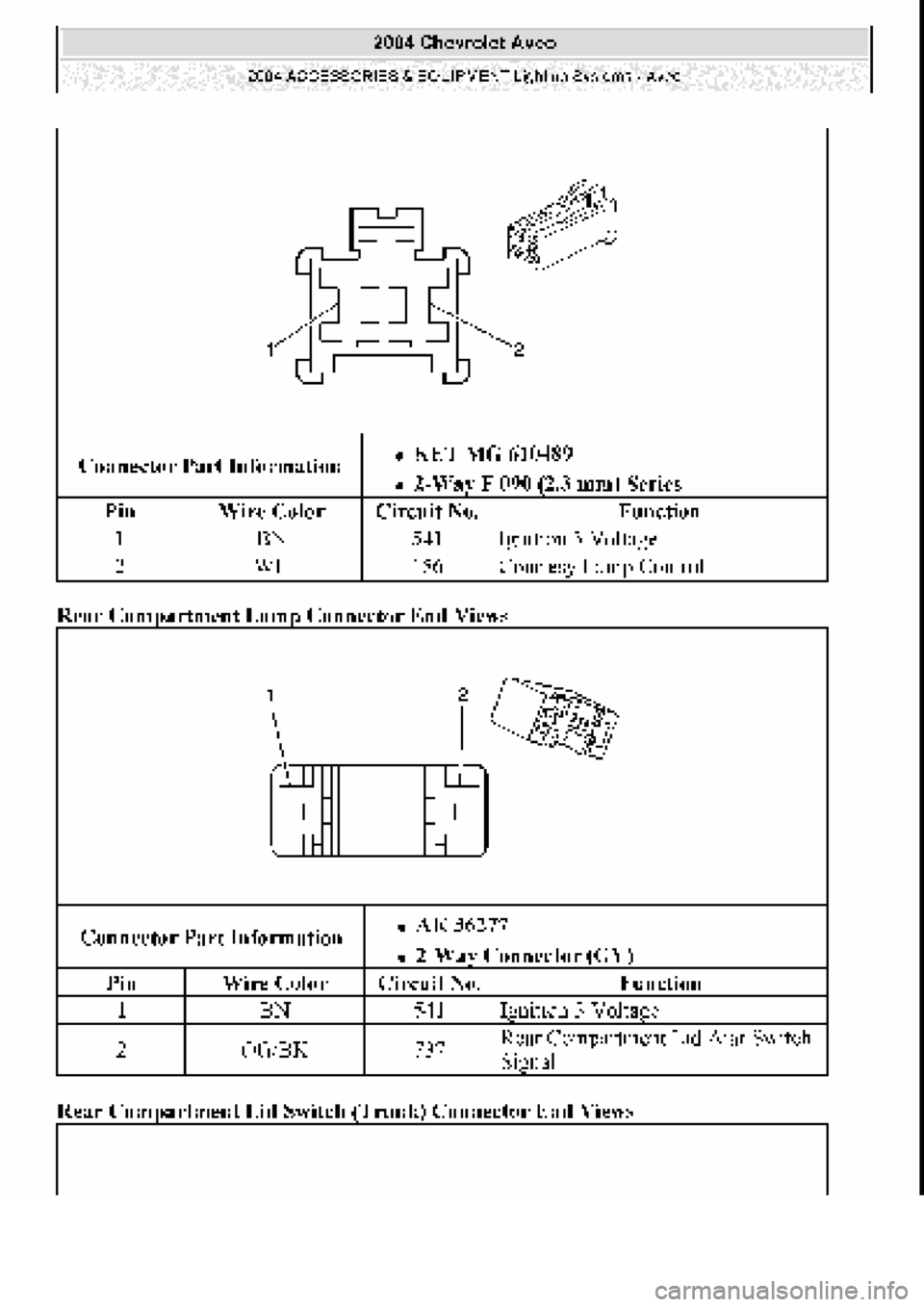 CHEVROLET AVEO 2002 Service Repair Manual CHEVROLET AVEO 2002 Service Repair Manual