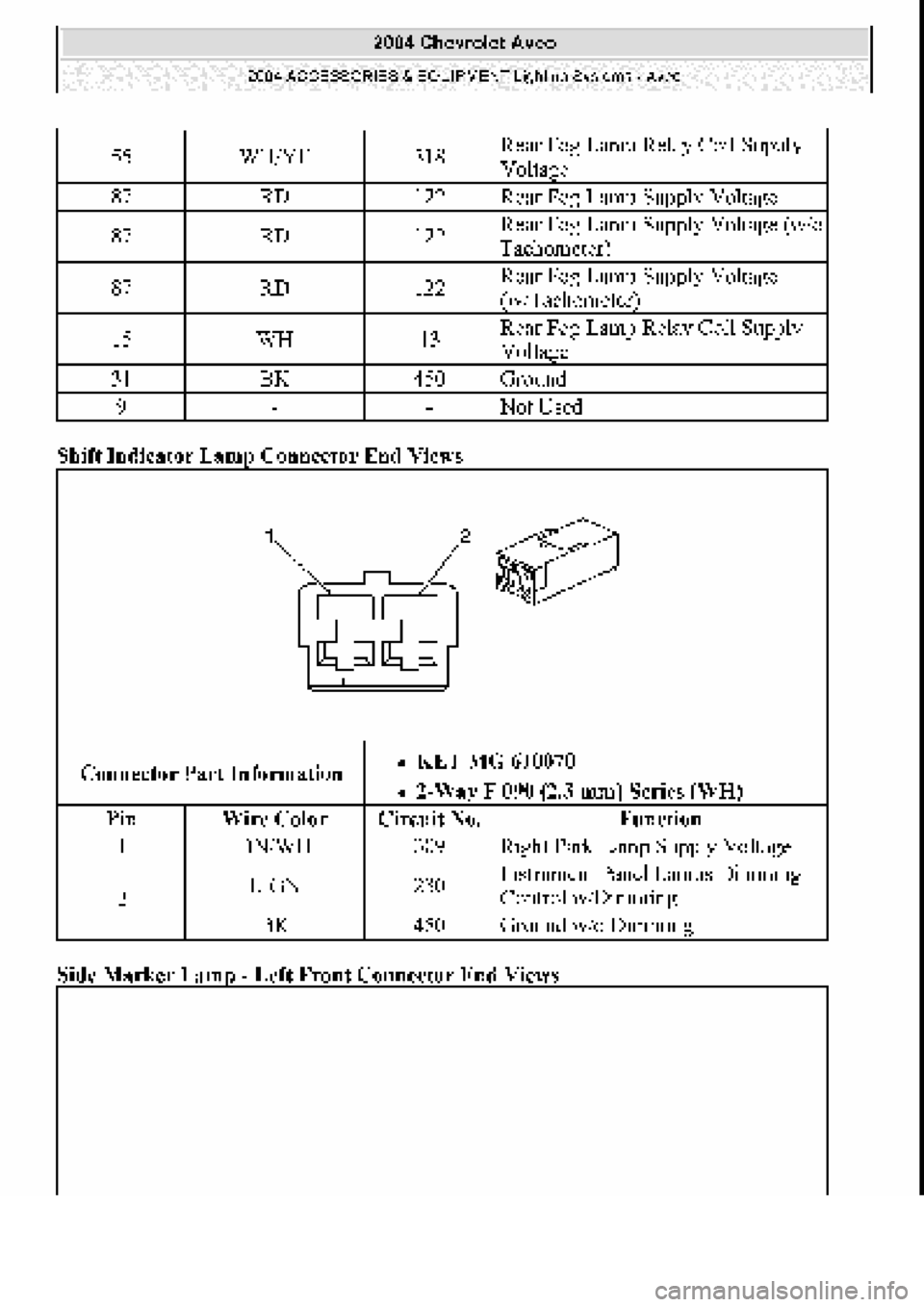 CHEVROLET AVEO 2002 Service Repair Manual CHEVROLET AVEO 2002 Service Repair Manual