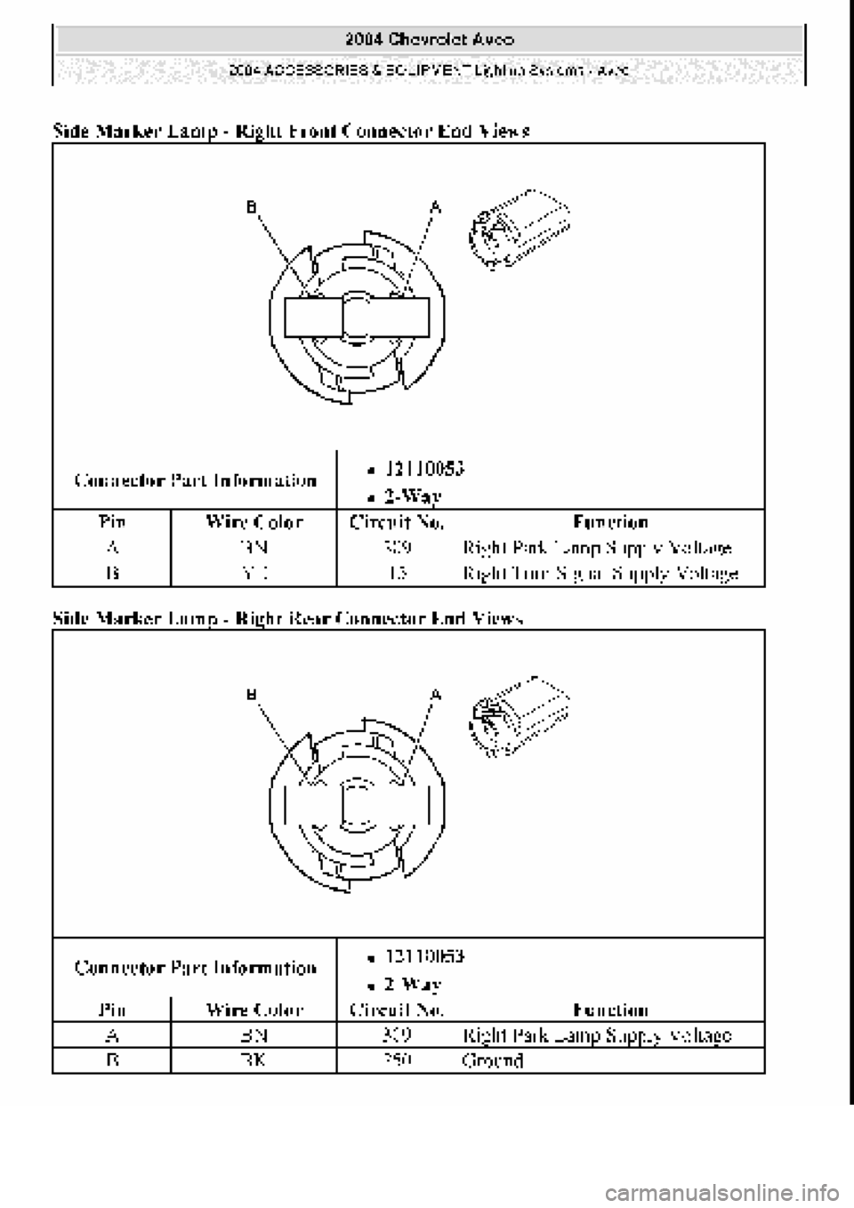 CHEVROLET AVEO 2002  Service Repair Manual 