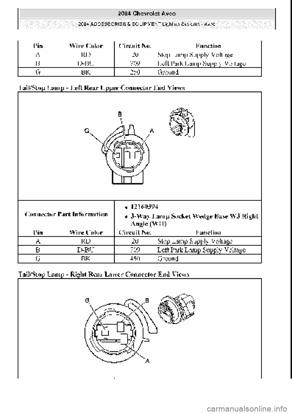 CHEVROLET AVEO 2002  Service Repair Manual 