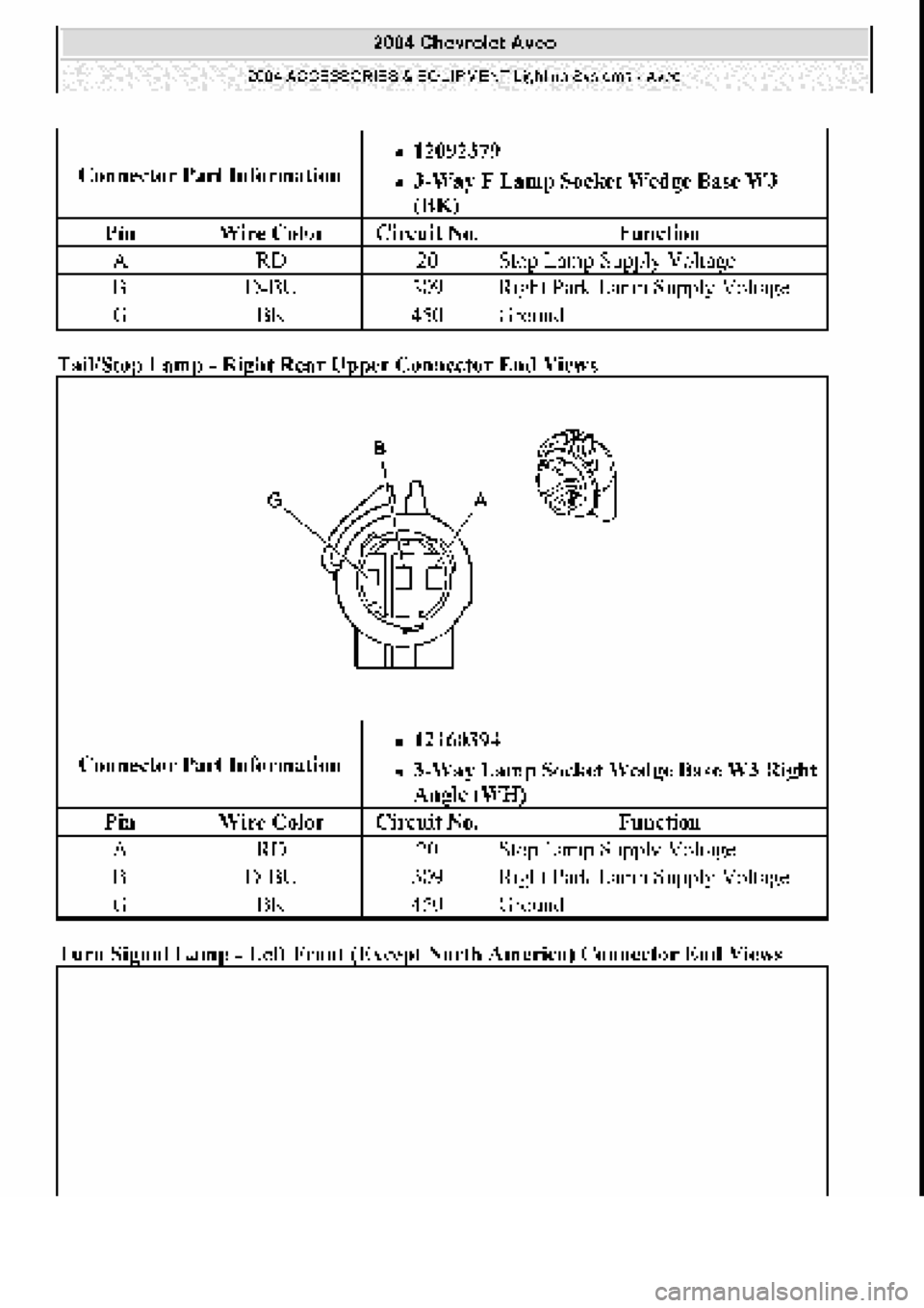 CHEVROLET AVEO 2002  Service Repair Manual 