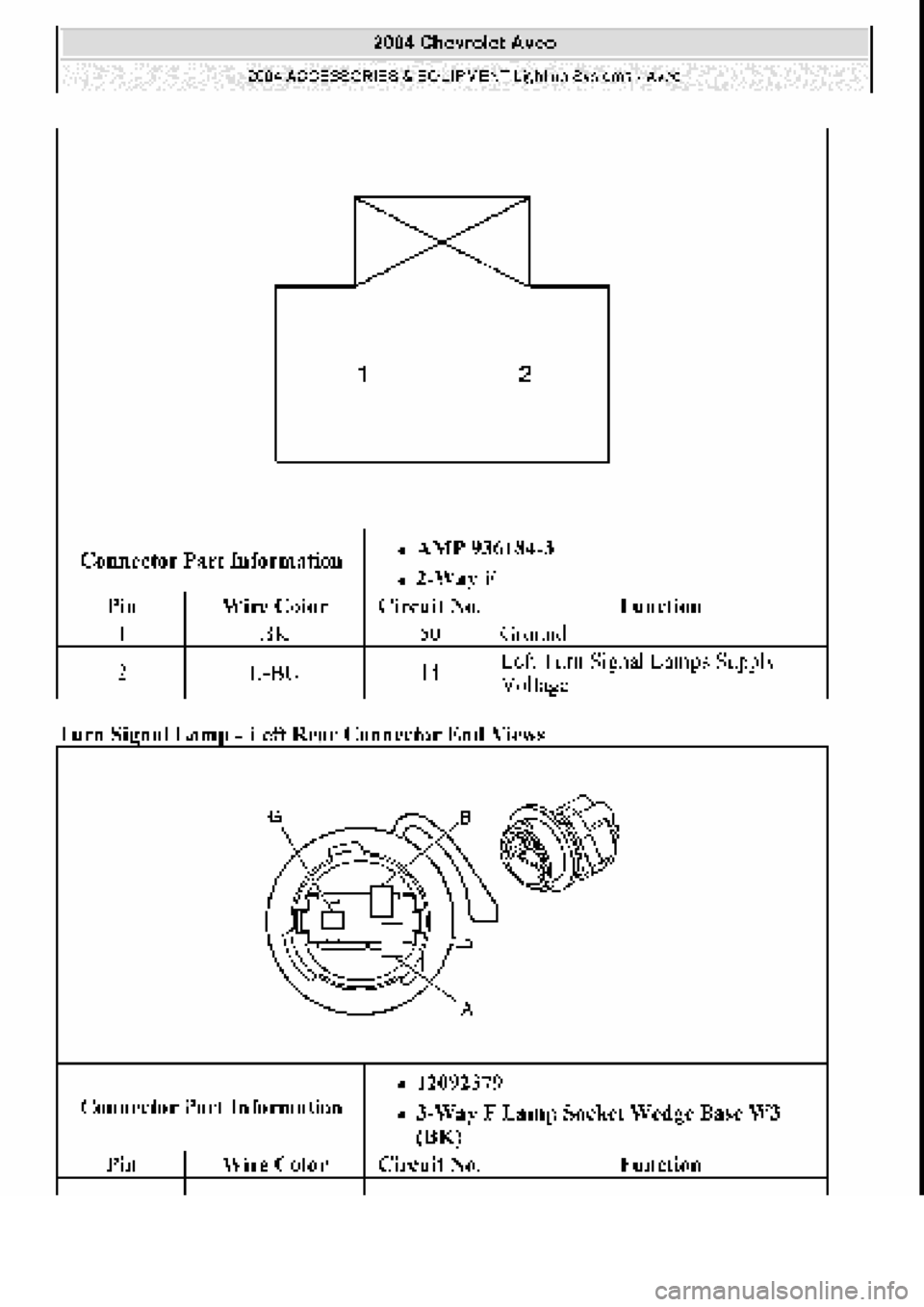 CHEVROLET AVEO 2002  Service Repair Manual 