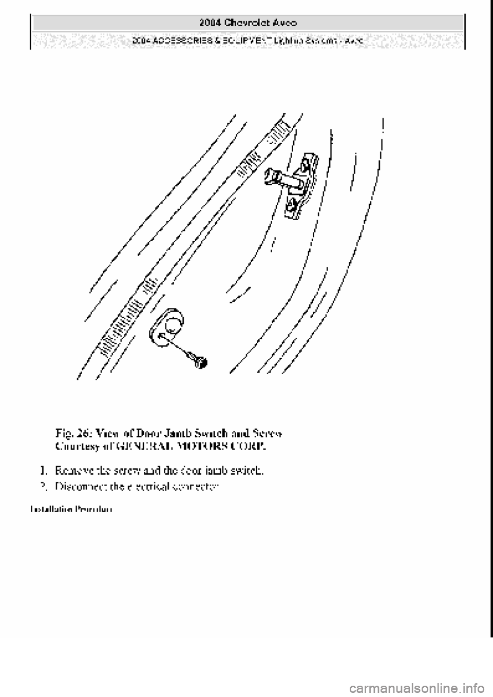 CHEVROLET AVEO 2002 Service Repair Manual CHEVROLET AVEO 2002 Service Repair Manual