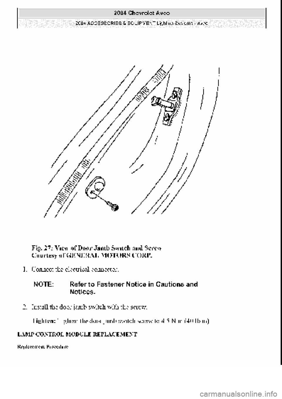 CHEVROLET AVEO 2002 Service Repair Manual CHEVROLET AVEO 2002 Service Repair Manual