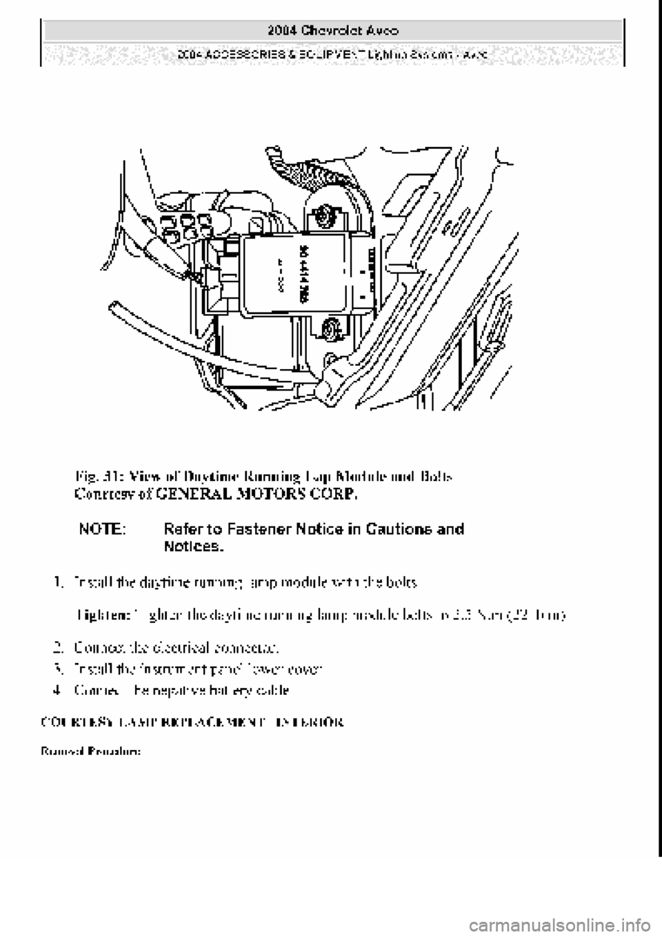 CHEVROLET AVEO 2002 Service Repair Manual CHEVROLET AVEO 2002 Service Repair Manual