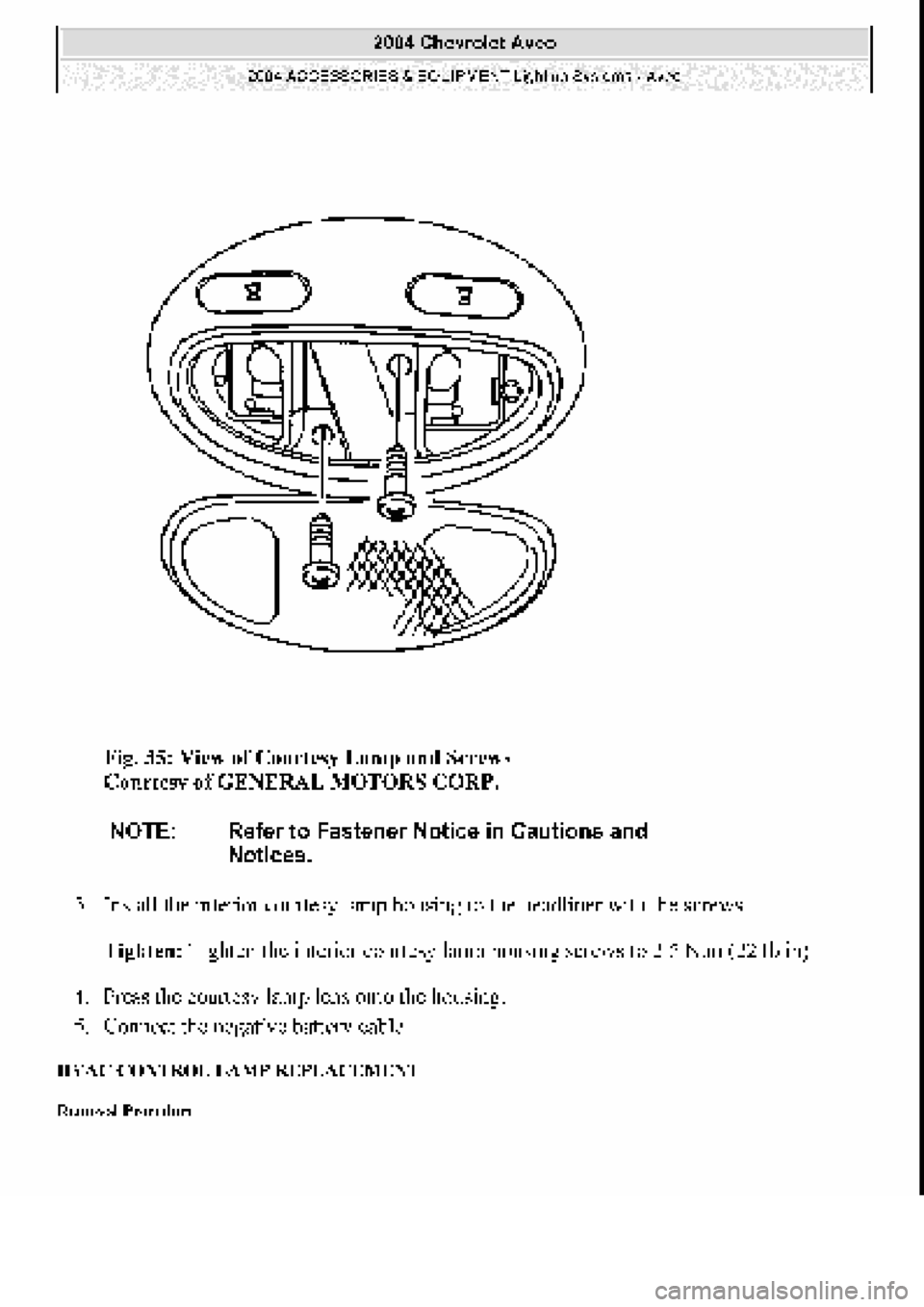 CHEVROLET AVEO 2002 Service Repair Manual CHEVROLET AVEO 2002 Service Repair Manual