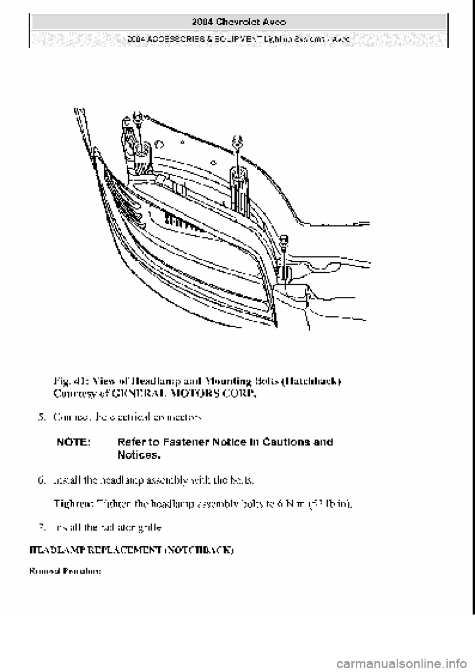CHEVROLET AVEO 2002 Service Repair Manual CHEVROLET AVEO 2002 Service Repair Manual