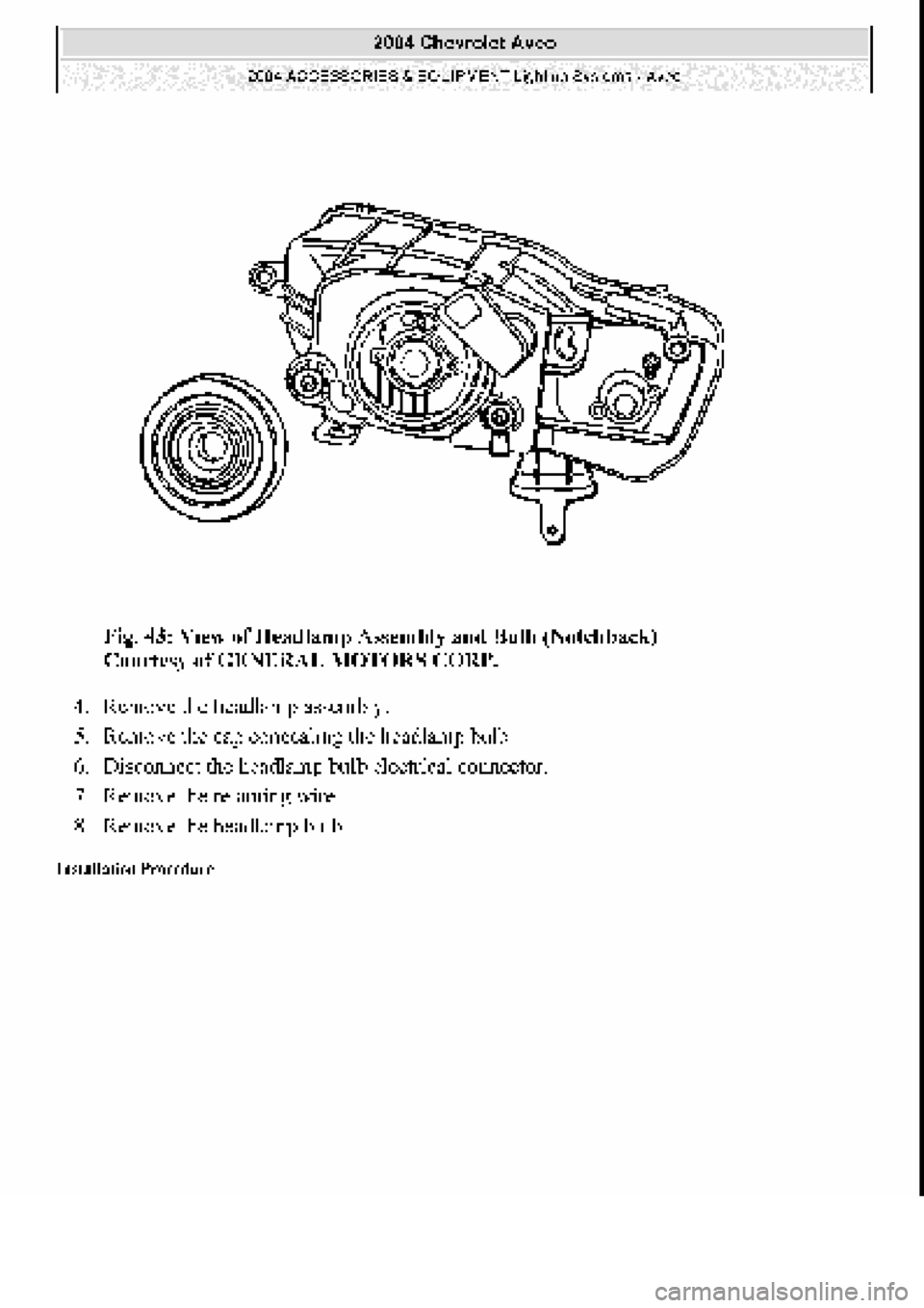 CHEVROLET AVEO 2002 Service Repair Manual CHEVROLET AVEO 2002 Service Repair Manual