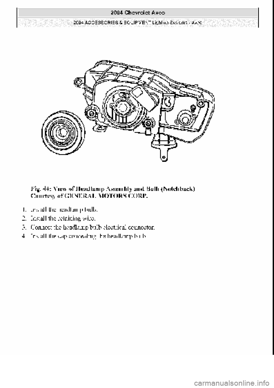 CHEVROLET AVEO 2002 Service Repair Manual CHEVROLET AVEO 2002 Service Repair Manual