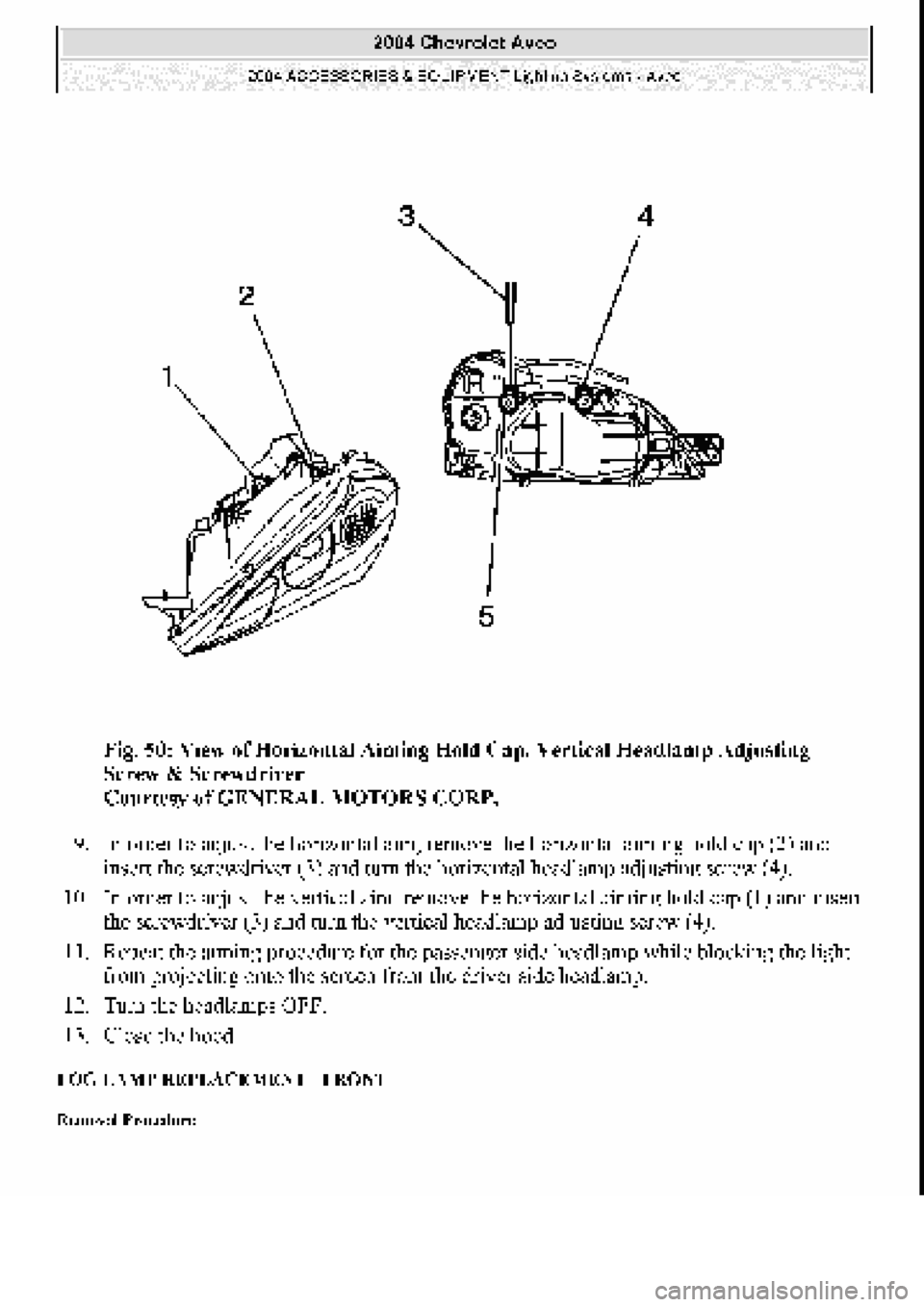 CHEVROLET AVEO 2002 Service Repair Manual CHEVROLET AVEO 2002 Service Repair Manual