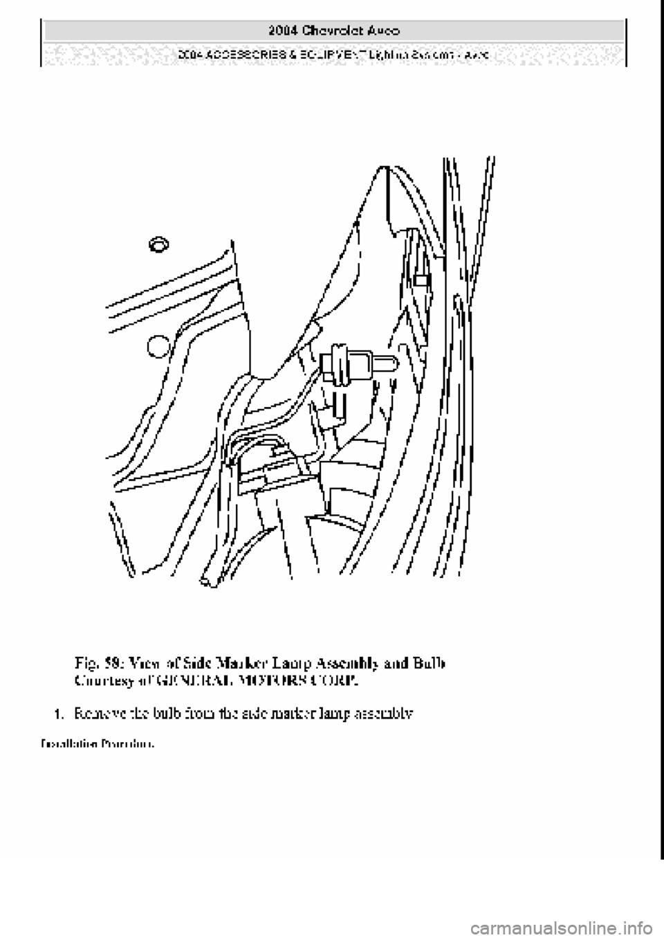 CHEVROLET AVEO 2002  Service Repair Manual 
