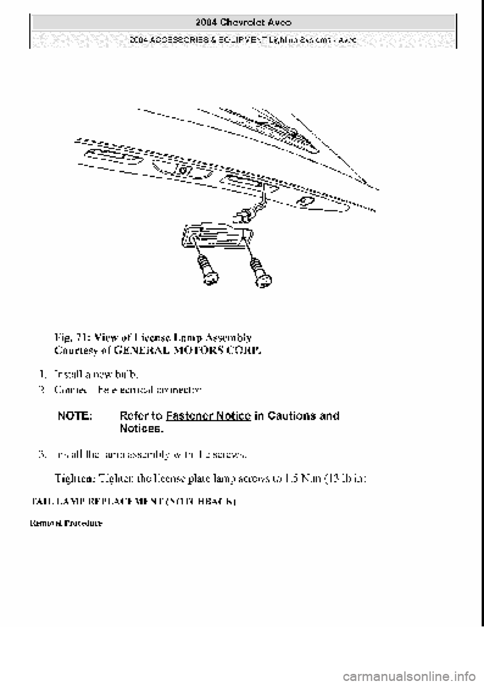 CHEVROLET AVEO 2002 Service Repair Manual CHEVROLET AVEO 2002 Service Repair Manual