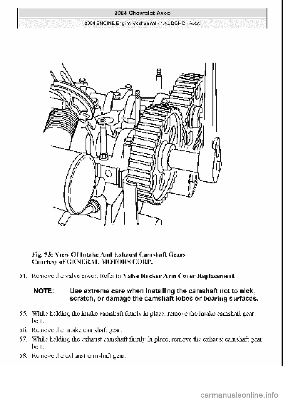 CHEVROLET AVEO 2002 Service Repair Manual CHEVROLET AVEO 2002 Service Repair Manual