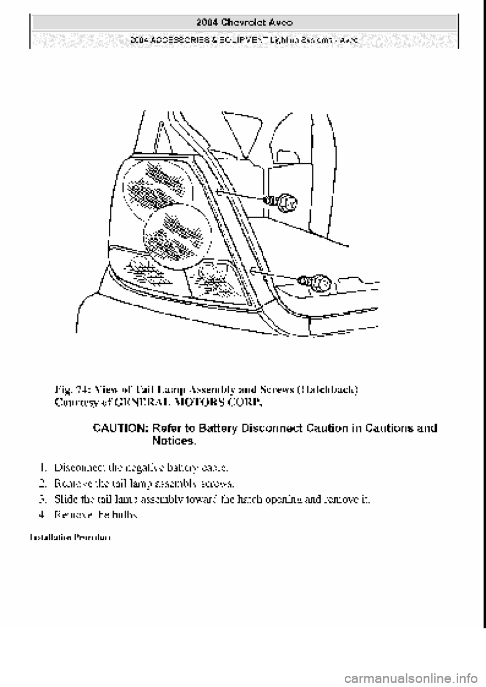 CHEVROLET AVEO 2002 Service Repair Manual CHEVROLET AVEO 2002 Service Repair Manual