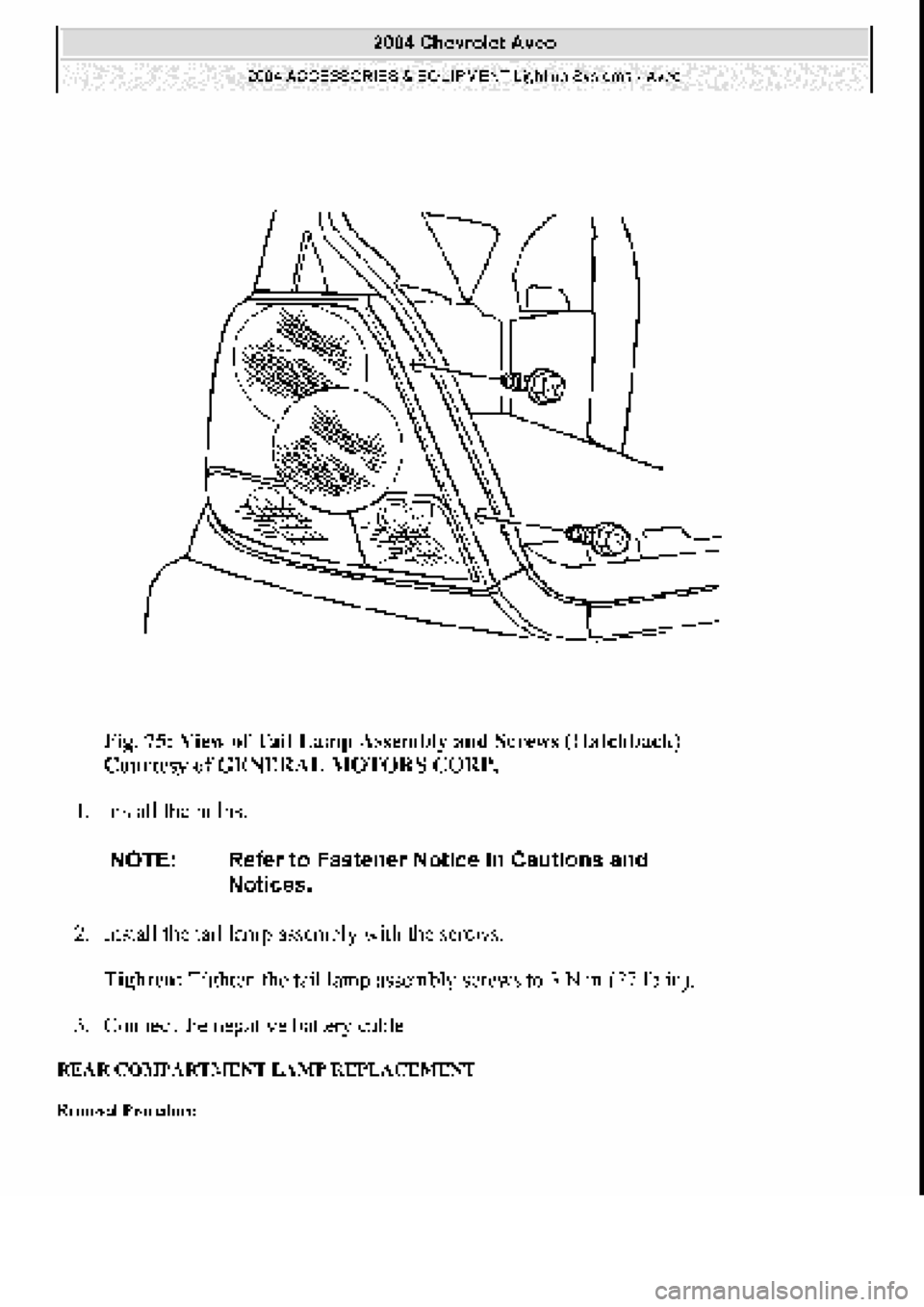 CHEVROLET AVEO 2002 Service Repair Manual CHEVROLET AVEO 2002 Service Repair Manual