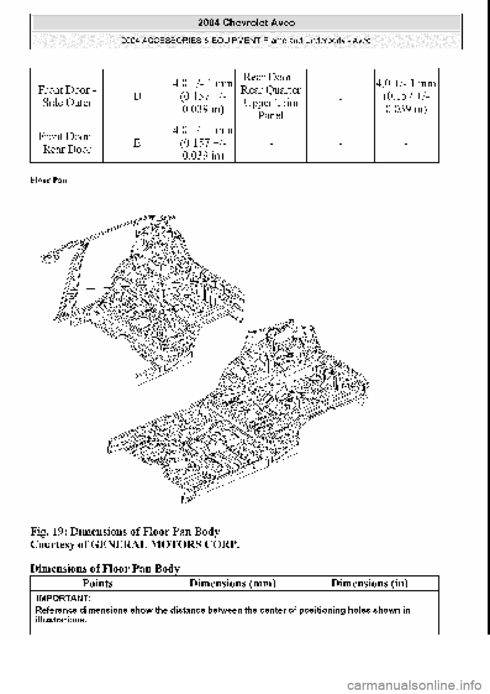 CHEVROLET AVEO 2002  Service Repair Manual 