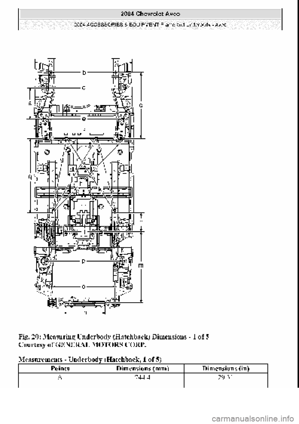 CHEVROLET AVEO 2002  Service Repair Manual 