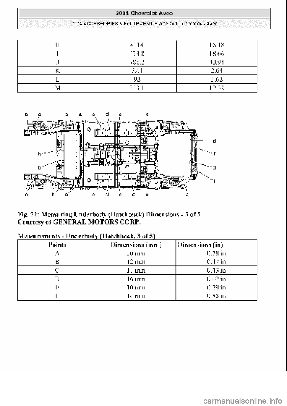 CHEVROLET AVEO 2002  Service Repair Manual 