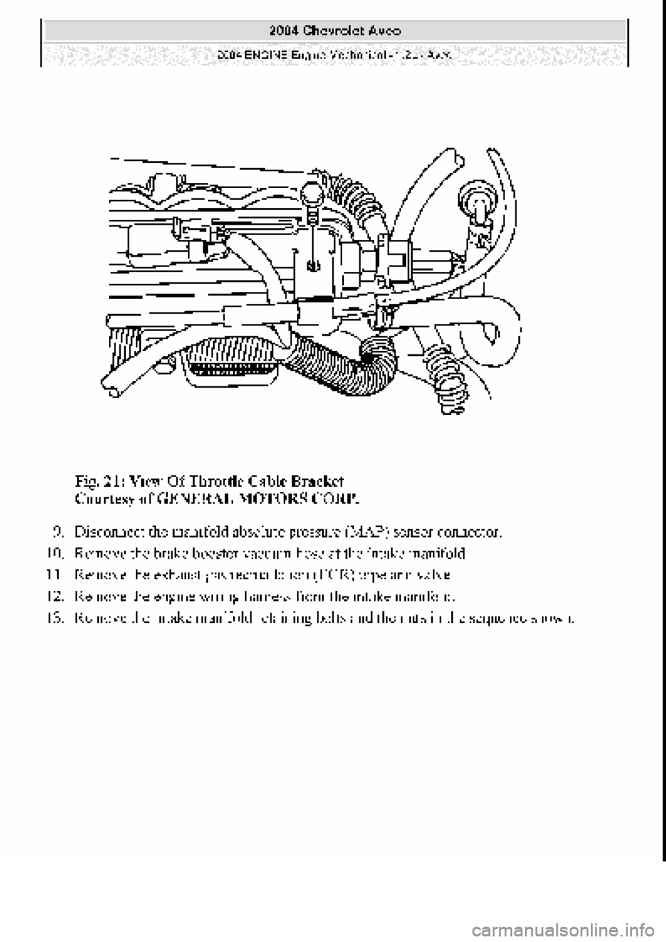 CHEVROLET AVEO 2002  Service Owners Guide 