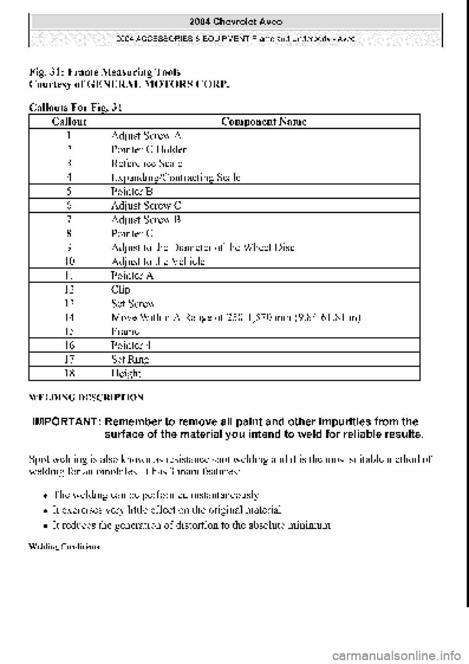 CHEVROLET AVEO 2002 Service Repair Manual CHEVROLET AVEO 2002 Service Repair Manual