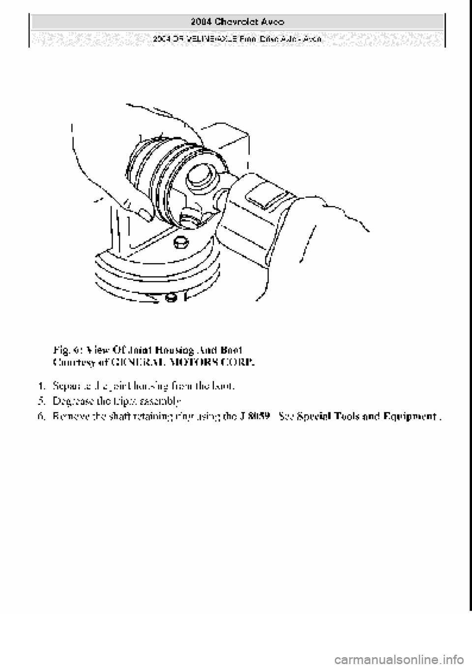 CHEVROLET AVEO 2002  Service Repair Manual 