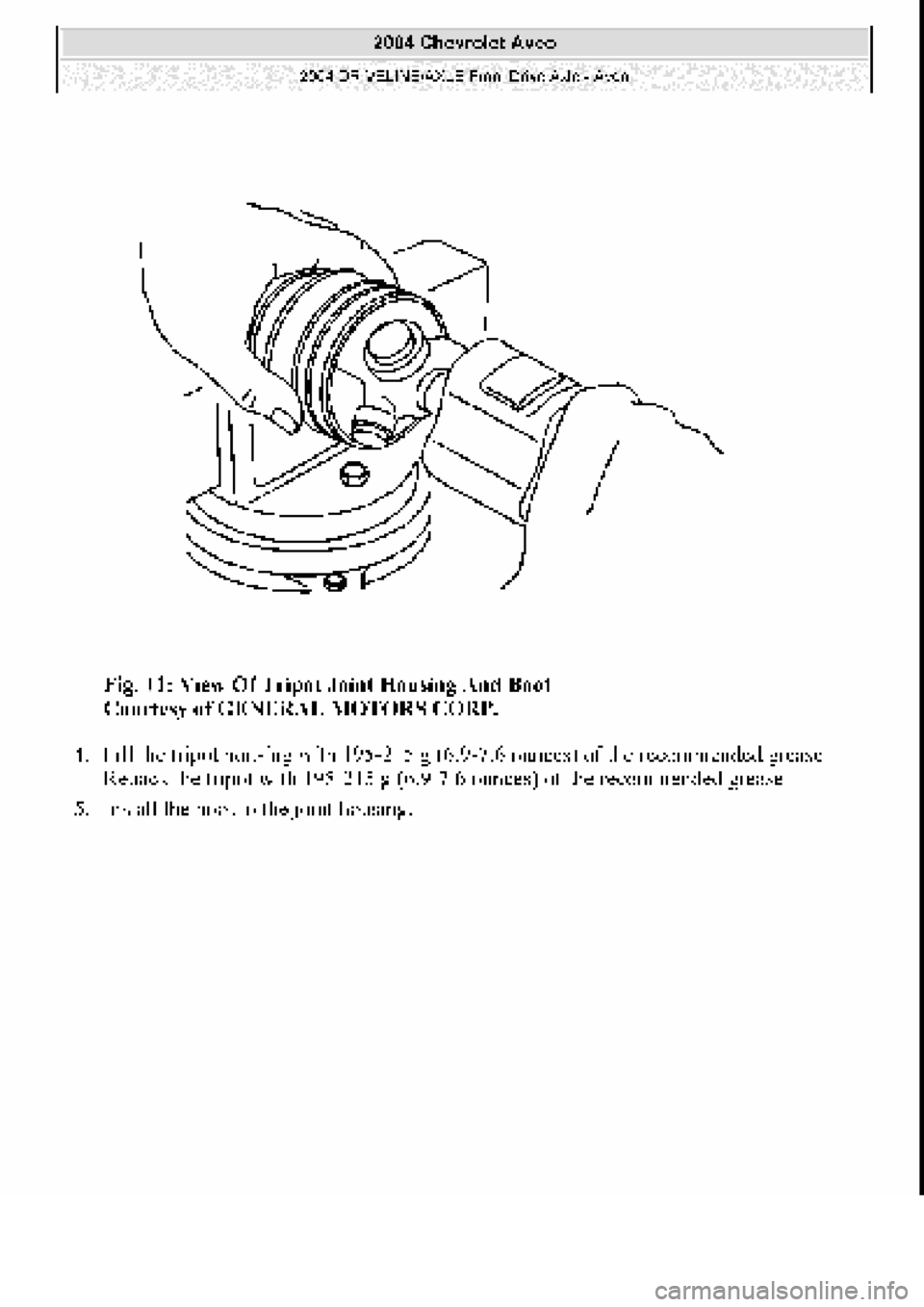 CHEVROLET AVEO 2002 Service Repair Manual CHEVROLET AVEO 2002 Service Repair Manual