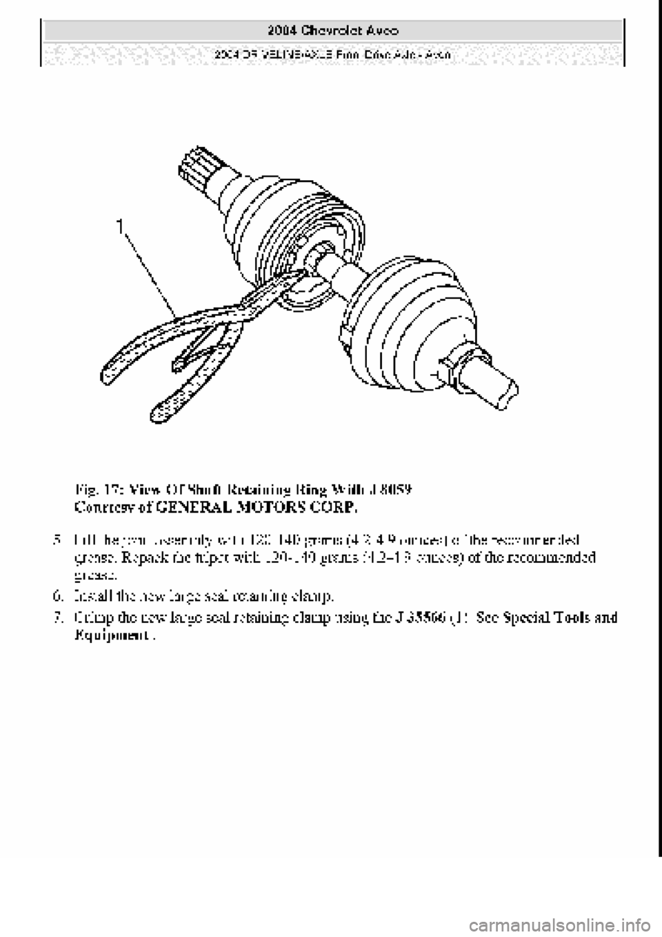 CHEVROLET AVEO 2002 Service Repair Manual CHEVROLET AVEO 2002 Service Repair Manual