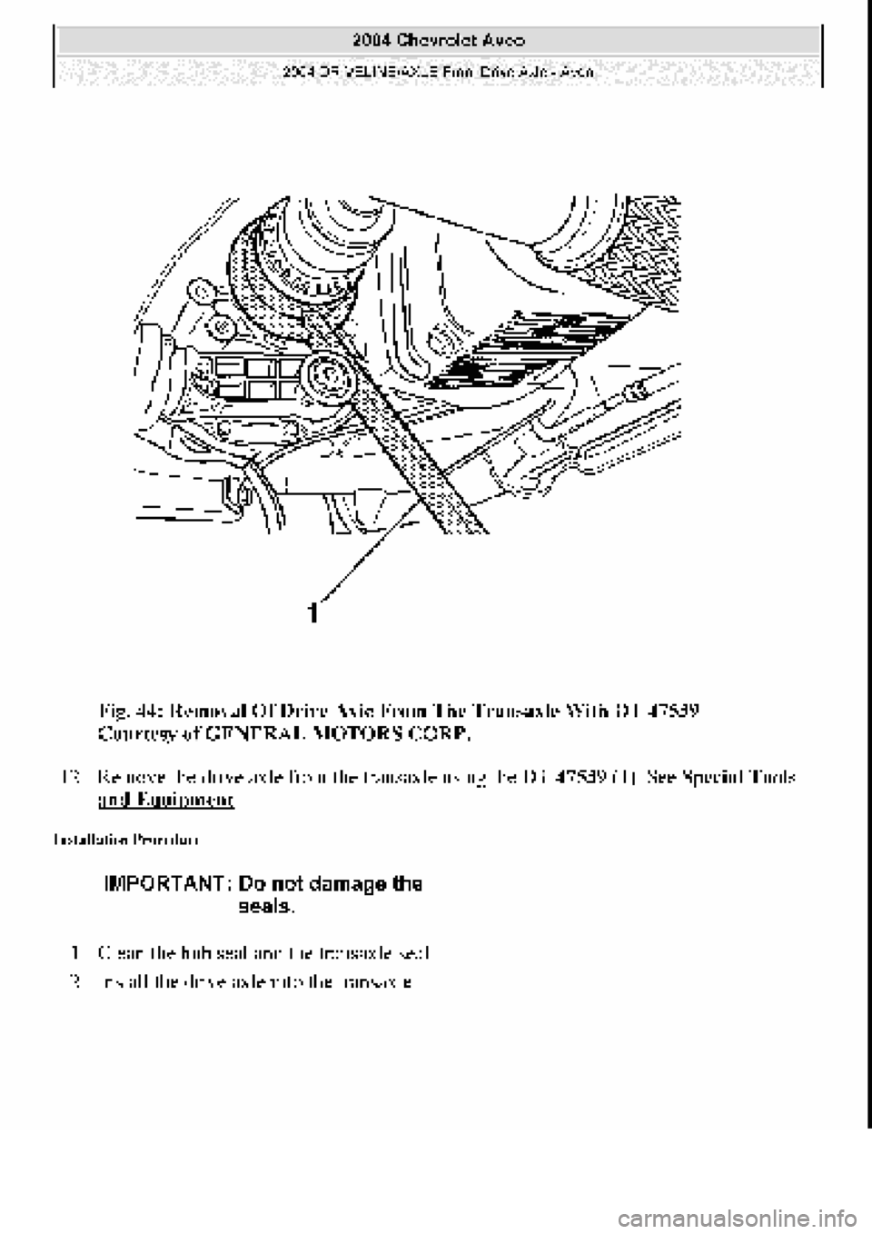 CHEVROLET AVEO 2002 Service Repair Manual CHEVROLET AVEO 2002 Service Repair Manual