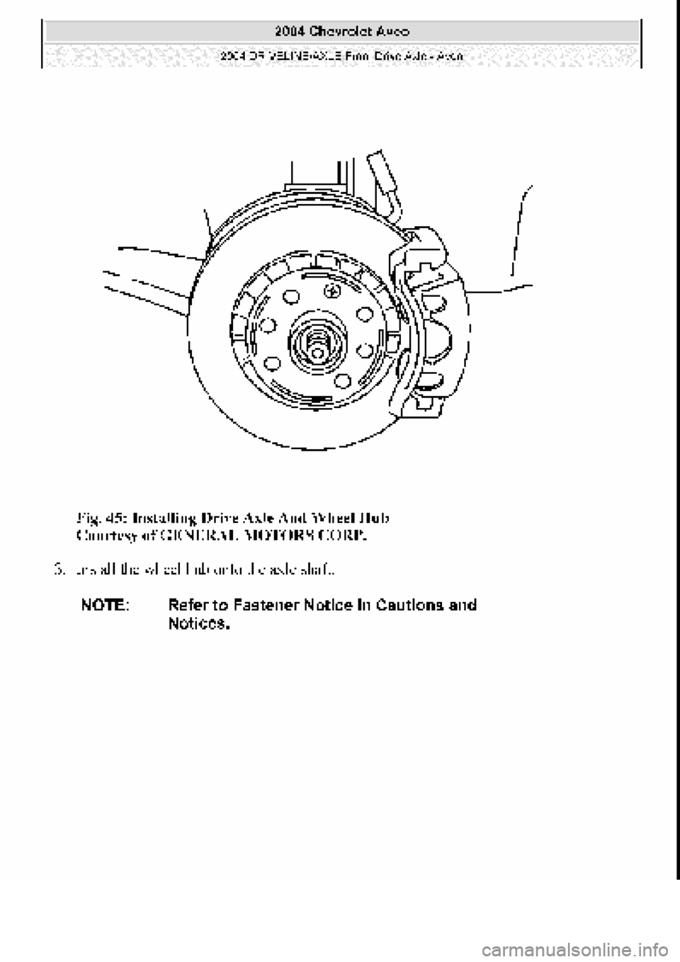 CHEVROLET AVEO 2002 Service Repair Manual CHEVROLET AVEO 2002 Service Repair Manual
