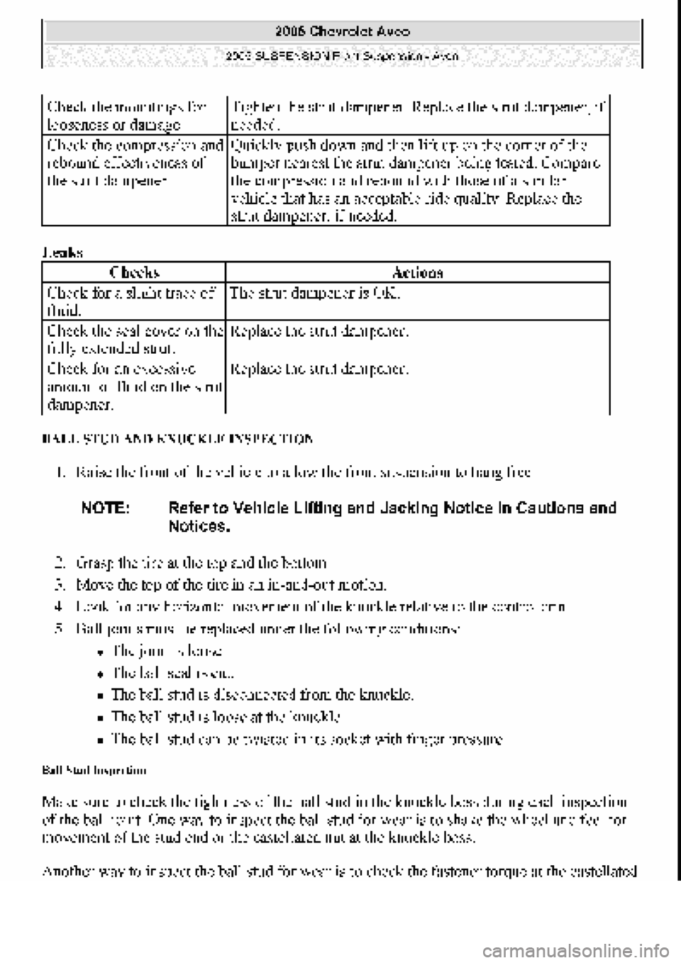CHEVROLET AVEO 2002 Service Repair Manual CHEVROLET AVEO 2002 Service Repair Manual