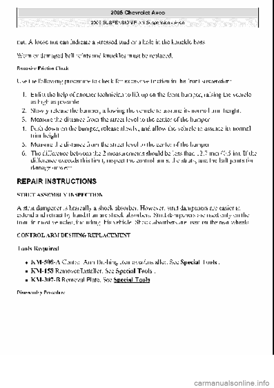 CHEVROLET AVEO 2002 Service Repair Manual CHEVROLET AVEO 2002 Service Repair Manual