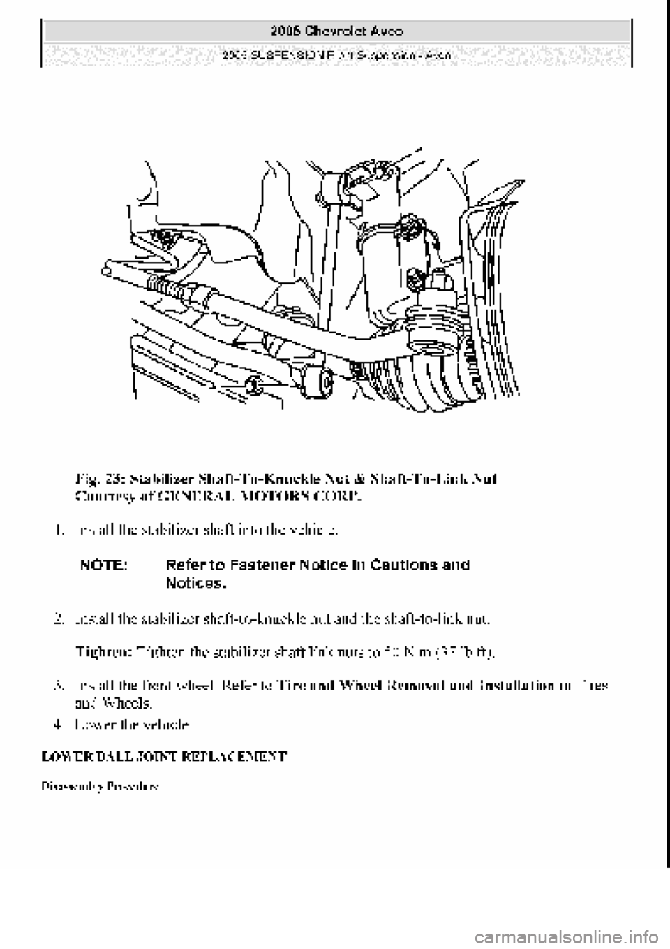 CHEVROLET AVEO 2002 Service Repair Manual CHEVROLET AVEO 2002 Service Repair Manual