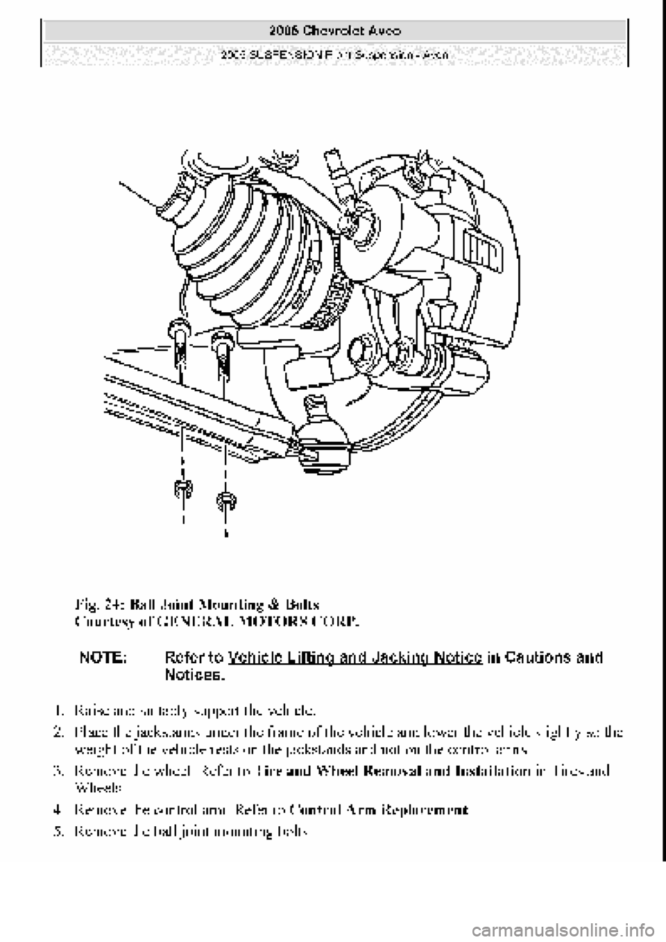 CHEVROLET AVEO 2002 Service Repair Manual CHEVROLET AVEO 2002 Service Repair Manual