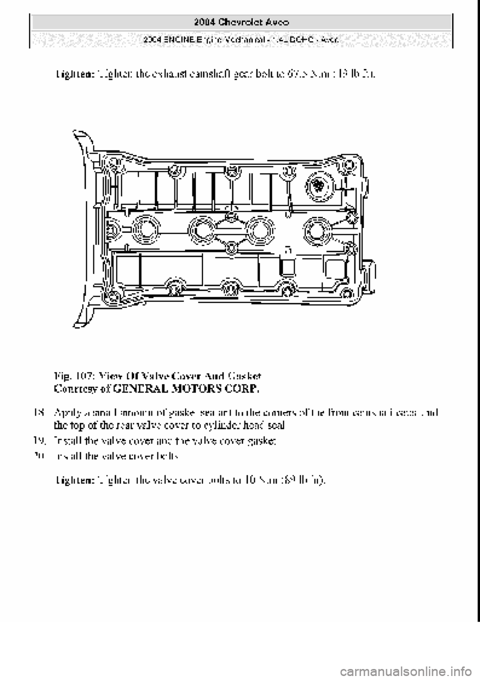 CHEVROLET AVEO 2002 Service Repair Manual CHEVROLET AVEO 2002 Service Repair Manual