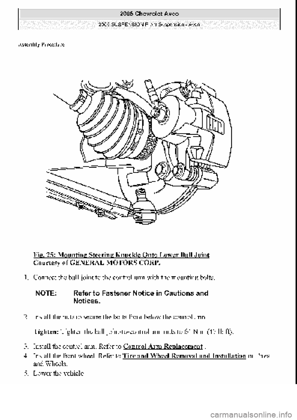 CHEVROLET AVEO 2002 Service Repair Manual CHEVROLET AVEO 2002 Service Repair Manual