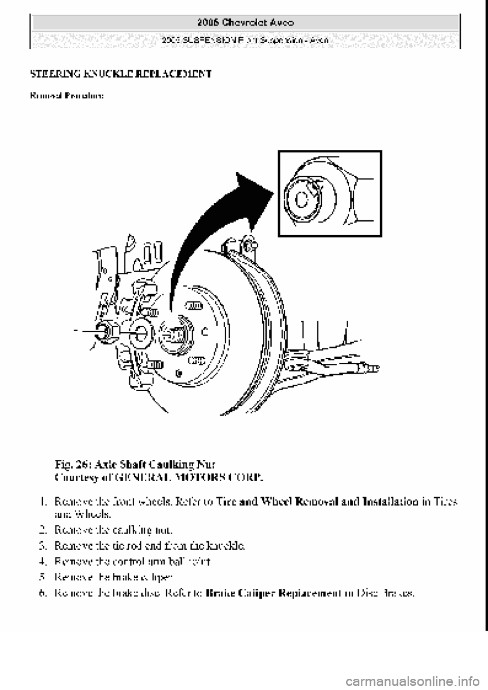 CHEVROLET AVEO 2002 Service Repair Manual CHEVROLET AVEO 2002 Service Repair Manual
