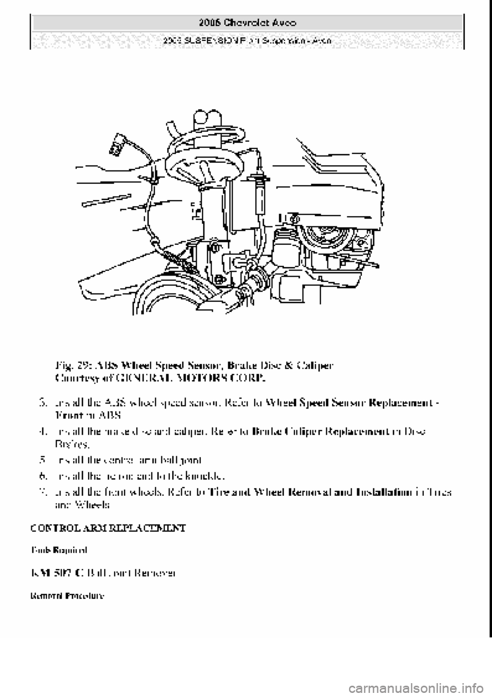 CHEVROLET AVEO 2002 Service Repair Manual CHEVROLET AVEO 2002 Service Repair Manual